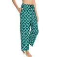thumbnail image 2 of Daiia Aquamarine Glitter Women's Sleep Pant with Pockets and Drawstring,Pajama Pants-XX-Large, 2 of 9