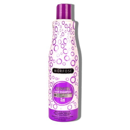Morfose Keratin Shampoo For Very Damaged And Processed Hair - Infused With Keratin Protein For Silky Softness Enrichment Easy Combing Smoothness And Strength - Sulfate-Free And Paraben-Free Formul