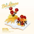 thumbnail image 3 of Book Mini Blocks Construction Set Flower Moc Building Blocks For Adults Party Favors For Kids Small Particle Building Block Gift, 3 of 9