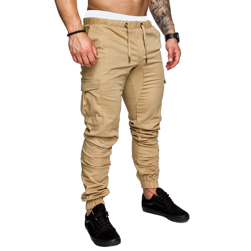 Mens Pants Mens Casual Classic-Fit Wrinkle-Resistant Pant Dress Pant Jogger Pants Trouser Pockets with Pockets