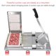 thumbnail image 2 of HLGKBY Máquina para Hacer Carne con brocheta de bambú para Barbacoa con 10 Orificios, máquina Manual para Hacer Kebab de Cordero, Prensa para Hacer Kebab, máquina para Hacer Hilo de Carne, 2 of 5