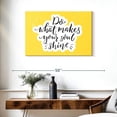 thumbnail image 3 of Elephant Stock Do What Makes Your Soul Shine Wall Art - Horizontal Canvas Wall Art - Living Room Wall Decor - Inspirational And Typography Canvas - Yellow And Black Decor - 36" x 24", 3 of 8