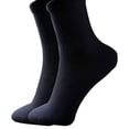 thumbnail image 2 of Limei 5 Pair Summer Mesh Soft Cotton Blend Socks Athletic Sport Gym Casual Socks for Man Black, 2 of 7