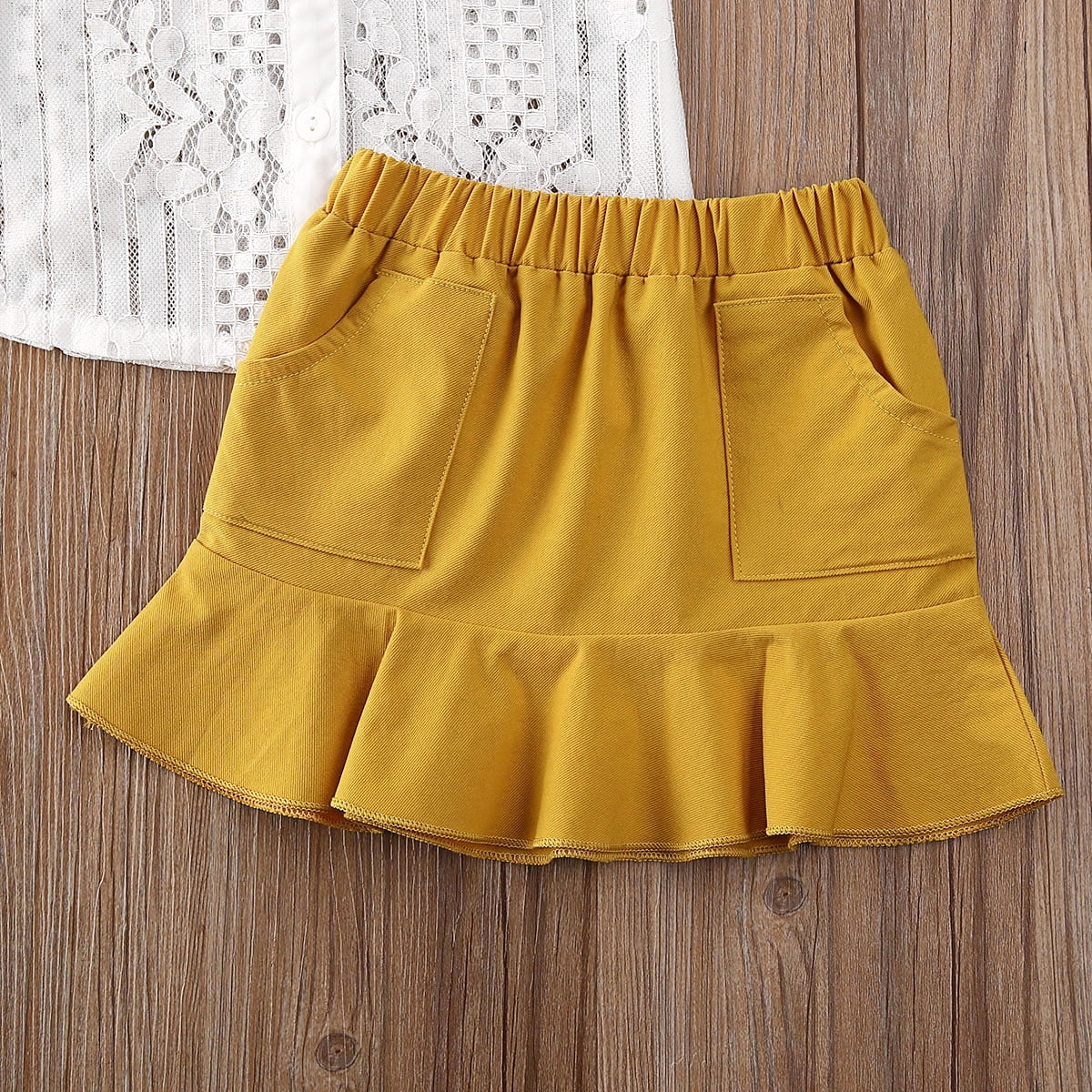 SAYOO Baby Girls Clothes Set, Lace T 