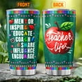 thumbnail image 2 of For Steel Music Gift Women Stainless Teachers Cups Tumblers Appreciation Pack Coffee, Teacher Inspire, Tumbler 20 Oz With Lid And Straw, Teacher Gifts, 2 of 6
