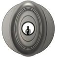 thumbnail image 7 of Baldwin 5237050ENTR Bethpage Style Keyed Entry Door Knob Set, Satin Brass & Black, 7 of 7