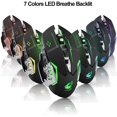 thumbnail image 2 of Computer Mouse, Ergonomic Rechargeable Breathing Light Mute Wireless Gaming Mechanical Gaming Mouse Grey, 2 of 8