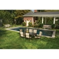 thumbnail image 3 of Hanover Brigantine 7 Pcs Aluminum Outdoor Dining Set with Cast-top Table, Tan, 3 of 14