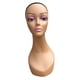 thumbnail image 4 of Cabeza de maniquí calva, cara de cosmetología profesional, marrón suave y duradero, soporte de peluca ligero, modelo de exhibición de pelucas para, 4 of 9