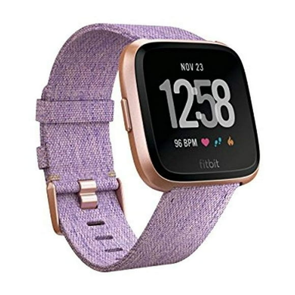 Reloj inteligente Fitbit Versa, edición especial, tejido en lavanda