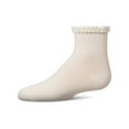 thumbnail image 5 of MeMoi  Bubble Stitch Welt Anklet Socks - Girls - Female, 00, Winter White, 5 of 7