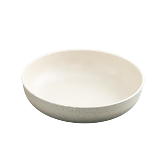 Homelife Dinner Plate Solid Color Smooth Surface Easy Cleaning Microwave Safe Food Grade Tableware Round Shape Food Plate Home Anti-Slip Base Dinner Dish Kitchen Supplies