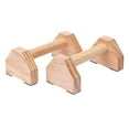 thumbnail image 1 of Durable Pine Wood Push Up Bars - Ergonomic Handstand Trainer for Home & Gym, 1 of 5