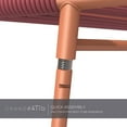 thumbnail image 6 of Grand Patio Outdoor Acapulco 3-Pc Steel Woven Rope Low Lounge Bistro Set, Red, 6 of 8