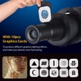 thumbnail image 6 of Yajisi Optical Conical Snoot Bowens Mount Flash Projector Attachment Spotlight Photography Light Modifier with 5 Color Filters 10 Graphics Cards EU Plug (8.66 in / 22 cm), 6 of 9