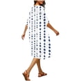 thumbnail image 6 of Frostluinai Women Summer Bikini Kimono Bathing Suit Cover Ups Open Front 3/4 Sleeve Boho Cardigans Plus Size Kimonos Coverups for Swimwear, 6 of 6