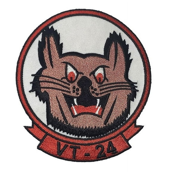 VT-24 Bobcats Squadron Patch – Plastic Backing