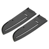 2Pcs PP Universal Knife Cover, Knife Protector Sleeve for 7" Santoku Knife Blade Guard for Kitchen, Black