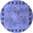 thumbnail image 1 of Ahgly Company Indoor Round Oriental Blue Traditional Area Rugs, 8' Round, 1 of 4