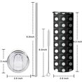 thumbnail image 3 of Black & White Dots Skinny Tumbler 20oz - Double Wall Vacuum Insulated Tumbler- Insulated Travel Coffee Mug, 3 of 7