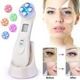 thumbnail image 1 of Face Massage Device - 5 In 1 RF LED Face Beauty Instrument Facial Lifting Machine, Skin Rejuvenation Wrinkle Removal Light Therapy Vibration Massager, 1 of 9