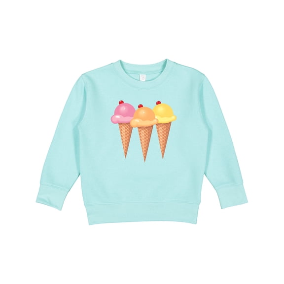 Inktastic 3 Scoops of Ice Cream Toddler Sweatshirt