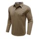 thumbnail image 3 of Blusa y camisa de manga larga con cuello vuelto para hombre, camisa de otoño invierno con botones y bolsillo, camisa de manga larga con cuello vuelto, camisa de poliéster para hombre, 3 of 6
