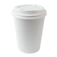 thumbnail image 5 of Restaurantware 12 Oz Coffee Cups Pack of 200 Ripple Wall Insulated Paper Cups, White Disposable, For Hot Beverage With Built-In Insulation Non-Slip Grip For Coffee Shop Takeaway, 5 of 11