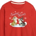 thumbnail image 3 of Disney Bambi - Christmas - Snowy Bunny Kisses - Toddler & Youth Long Sleeve Graphic T-Shirt, 3 of 5