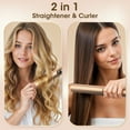 thumbnail image 5 of SKIMI Hair Straightener, 1 Inch Flat Iron, Negative Ionic Curling, Hair Curler For Travel, Mini Flat Straightener Iron, Dual Voltage, LED Display, 5 of 8