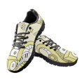 thumbnail image 1 of Zapatillas de deporte con cordones para mujer, zapatos planos informales con notas musicales, transpirables y con estampado suave, para correr, 1 of 6