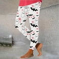 thumbnail image 4 of VBTAPA Buttery Soft Leggings for Women Halloween Bat Print High Waisted Stretch Yoga Running Pants Novelty Holiday Party Tights Casual Workout Bottoms Novelty Gifts White XXXL, 4 of 6