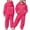 Hot Pink, variant on WOYY Sweat Suit for Girls California Print Hoodie Jogger Pants Outfit Set, Sizes 2-3T