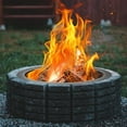thumbnail image 5 of 36 inch Fire Ring, Fire Pit Ring for Camping, Wood Burning Fire Pit for Outside,Yard,Garden,Outdoor Fireplace, 5 of 10