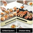 thumbnail image 6 of Aoran Indoor Grills Electric Smokeless, Versatile Double-layer Indoor Electric Griddles, 1500W Smokeless Grill Skillet Griddles for Home Cooking White, 6 of 6