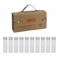 thumbnail image 1 of Advancent Kit de bolsa de botella de condimento para barbacoa, juego de lona ligero para Camping, parrilla, barbacoa, especias portátiles Kits de desorden para acampar Caqui, 1 of 6