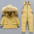 thumbnail image 2 of Hpgjzj Little Girls Winter 2-Piece Ski Snowsuit Set Puffer Jacket and Pants, 2 of 7