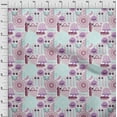 thumbnail image 4 of oneOone Cotton Jersey Purple Fabric Beach Craft Projects Decor Fabric Printed By The Yard 58 Inch Wide, 4 of 4