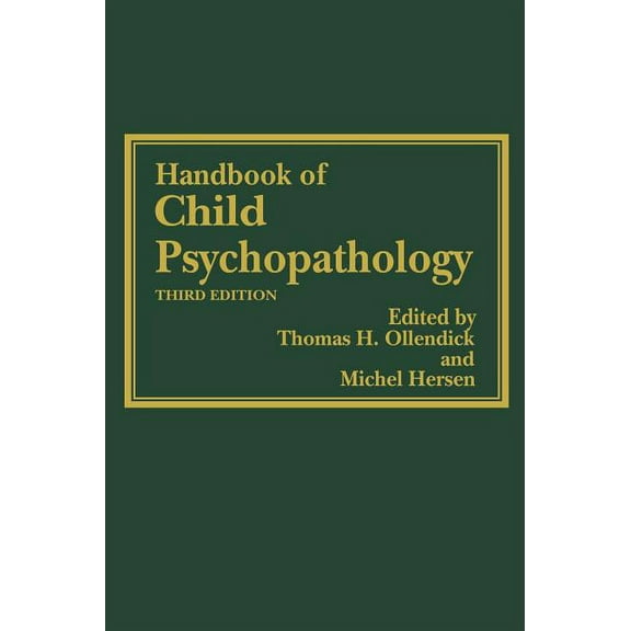 Issues in Clinical Child Psychology Handbook of Child Psychopathology, (Hardcover)
