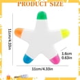 thumbnail image 3 of Chisel Tip Highlighters Set, Star Shaped Fluorescent Pens for Note Taking, Document Highlighting for office And Office, Colorful Markers, Smooth Writing, A Highlighter, 3 of 6