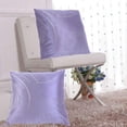 thumbnail image 6 of Swirling Purple Lines 16x16in 2-Piece Cotton Fleece Throw Pillow Covers, Shrink Resistant, Hidden Zip, 6 of 6
