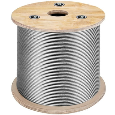 T316 Stainless Steel Cable 1/8" 7x7 Steel Wire Rope 500ft Cable Railing