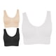 thumbnail image 1 of Top Deportivo GILA Paquete de 3 colores Beige Blanco Negro Unitalla, 1 of 8