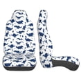 thumbnail image 3 of Honeii Cute Cartoon Dinosaur Print Car Seat Covers 2 Pieces, Full Set Universal Seat Covers for Cars, Waterproof Auto Seat Protectors, 3 of 7