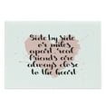 thumbnail image 1 of Best Friend Cutting Board, Side by Side or Miles Apart Real Friends are Close to the Heart, Decorative Tempered Glass Cutting and Serving Board, in 3 Sizes, by Ambesonne, 1 of 2