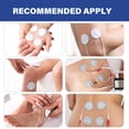thumbnail image 5 of LotFancy TENS Unit Electrode Pads, 40Pcs 1.25" Round Reusable Electrodes Pads for EMS Muscle Stimulator, 5 of 7