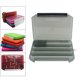 thumbnail image 5 of Estuche organizador portátil para aparejos de pesca con divisores extraíbles para señuelos, cebos, anzuelos y aparejos de agua salada y dulce. gris, 5 of 9