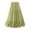 Green, variant on Stretchy Waist Bohemian Cotton Casual Half Skirt Ndbuld Holiday Gift Finder Super Design Sense Fashion Gauze Skirt Sweet Wooden Ear Lace A Big Pommel Skirt Mid-calf Skirt,Beige