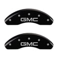 thumbnail image 3 of MGP 4 Caliper Covers Engraved Front & Rear GMC Black finish silver ch Fits select: 2011-2017 GMC TERRAIN SLE, 2010 GMC TERRAIN SLT, 3 of 6