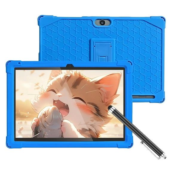 YYSWIE 10.1" Kids Tablet with Case & Stylus - Android 14, 6GB RAM, 32GB | Preloaded Learning Apps for Ages 3-12 | Parental Controls | 5000mAh Battery | GMS Certified